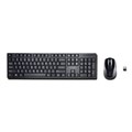 Kensington 75230 Pro Fit LowProfile Keyboard  Mouse Wireless Black Desktop Set