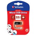 Verbatim Micro USB Flash Drive 44051 32Gb Micro Black DISCONTINUED