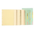 Marbig 37005BF Dividers 5 Tab Foolscap Manilla Pastel