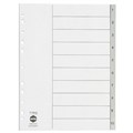 Marbig 35120 Dividers 110 A4 PP Grey