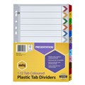 Marbig 35019F Dividers 112 Tab A4 Reinforced MultiColoured