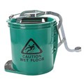 Cleanlink 12002 Heavy Duty Mop Bucket Plastic Wringer 16L Green