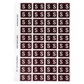 Avery 44519 S Side Tab Colour Coding Labels Brown Pack 240