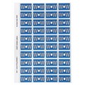 Avery 44523 W Side Tab Colour Coding Labels Blue Pack 240
