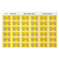 Avery 43317 Q Side Tab Colour Coding Labels Yellow Pack 180