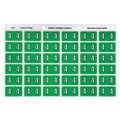 Avery 43344 4 Side Tab Colour Coding Labels Light Green Pack 180