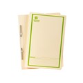 Avery 86534 Spiral Spring Action File Buff with Green Print Foolscap Box 25