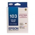 Epson 103 Ink Cartridges C13T103592 4 Ink Value Pack Extra High Yield