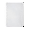 Marbig Binder Wallet A4 with Right Side Zip Opening Clear Pack 12