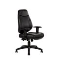 Preston YS46PU Chair High Back with Arms PU Black