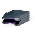 Durable 770212 Varicolor Letter Trays Set 2 Purple discontinued