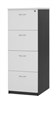 Aspire Filing Cabinet 4 Drawer 476W x 550D x 1324H mm White Ironstone