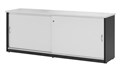 Aspire Credenza Sliding Door 1500W x 450D x 730H mm White Ironstone