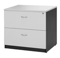 Aspire Lateral File Cabinet 780W x 560D x 750H mm White Ironstone