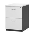 Aspire Filing Cabinet 2 Drawer 476W x 550D x 700H mm Oak White