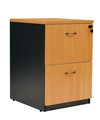 Aspire Filing Cabinet 2 Drawer 476W x 550D x 700H mm Beech Ironstone