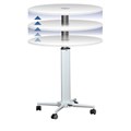 Round Table BRT800 Height Adjustable Breakroom  800mm x 688  1058H mm H White