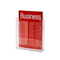Esselte 31048 Brochure Holder A4 Single Tier Wall Mount Clear