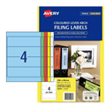 Avery Labels Laser L7171 Lever Arch 200 x 60mm 4sheet Assorted Pkt25 959084 discontinued