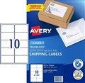 Avery 959031 L7173 Shipping Labels with Trueblock Laser 991 x 57mm 10 Per Sheet Pack 100