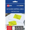Avery Labels L7175FY 959407 Shipping A6 105 X 148Mm 1Sheet Fluoro Yellow Pkt20