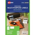 Avery 959049 L7651REV Removable MulitPurpose Labels Laser Inkjet 381 x 212mm 65 Per Sheet Pack 25