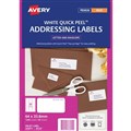 Avery 936107 J8159 Address Labels Inkjet 64 x 338mm 24 Per Sheet Pack 50