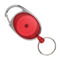 Rexel 9806003 ID Retractable Snap Lock Key Holder Red Pack 4