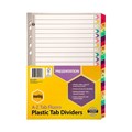 Marbig 36024F Dividers AZ Tab A4 Reinforced Fluoro