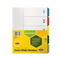 Marbig 36100 Dividers 5 Tab PP A4 Extra Wide