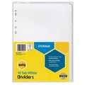 Marbig 37400F Dividers 10 Tab A4 Manilla White