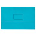 Marbig 4004317 Slimpick Document Wallet Foolscap Brights Marine Pack 10