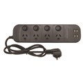 Jackson PT1814USB Power Board 4 Outlet with 4 x USB 1m Cord