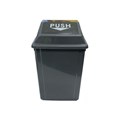 Cleanlink 12055 Bin Plastic 40L with Swing Lid Grey