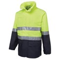 TSCO 6DNLLENC HiVis Day and Night Long Line Jacket LimeNavy Large