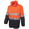 TSCO 6DNLLONC HiVis Day and Night Long Line Jacket OrangeNavy Large