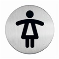 Durable 490423 Pictogram WC Women 83mm Silver