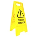 Cleanlink Safety Sign 12160 Out Of Service Yellow Each discontinued