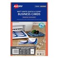 Avery 936220 Business Cards 8 per sheet C3201525  Double Sided White Pack 25