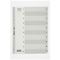Bantex A4 Polypropylene Dividers 110 Grey
