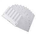 Bantex A4 Polypropylene Dividers 112 Grey