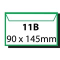 Envelope 140001 Self Seal Plain Face 11B 90 x 145mm White Box 500 601211