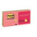Post It Notes R330 AN Pop Up 73 x 73mm Capetown Assorted Pack 6