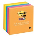 Post It Notes 654 5SSUC 6545SSAU 76 x 76mm Super Sticky Rio De Janeiro Assorted Pack 5