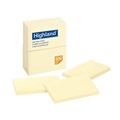 Rainbow Repositional Notes 125 x 76mm Yellow Pack 12