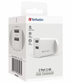 Verbatim 66593 USB Wall Charger Dual Port 34A