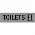 Apli Sign 900422 Self Adhesive Toilets Silver