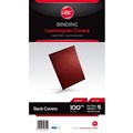 GBC Leathergrain Binding Covers A4 300gsm Maroon Pack 100