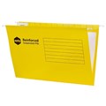 Marbig 8100255 Reinforced Suspension Files Complete Foolscap Yellow Box 25