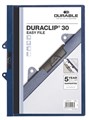 Durable Duraclip 222907 Easy File with Binder Tabs 30 Sheet Capacity A4 Blue Each
